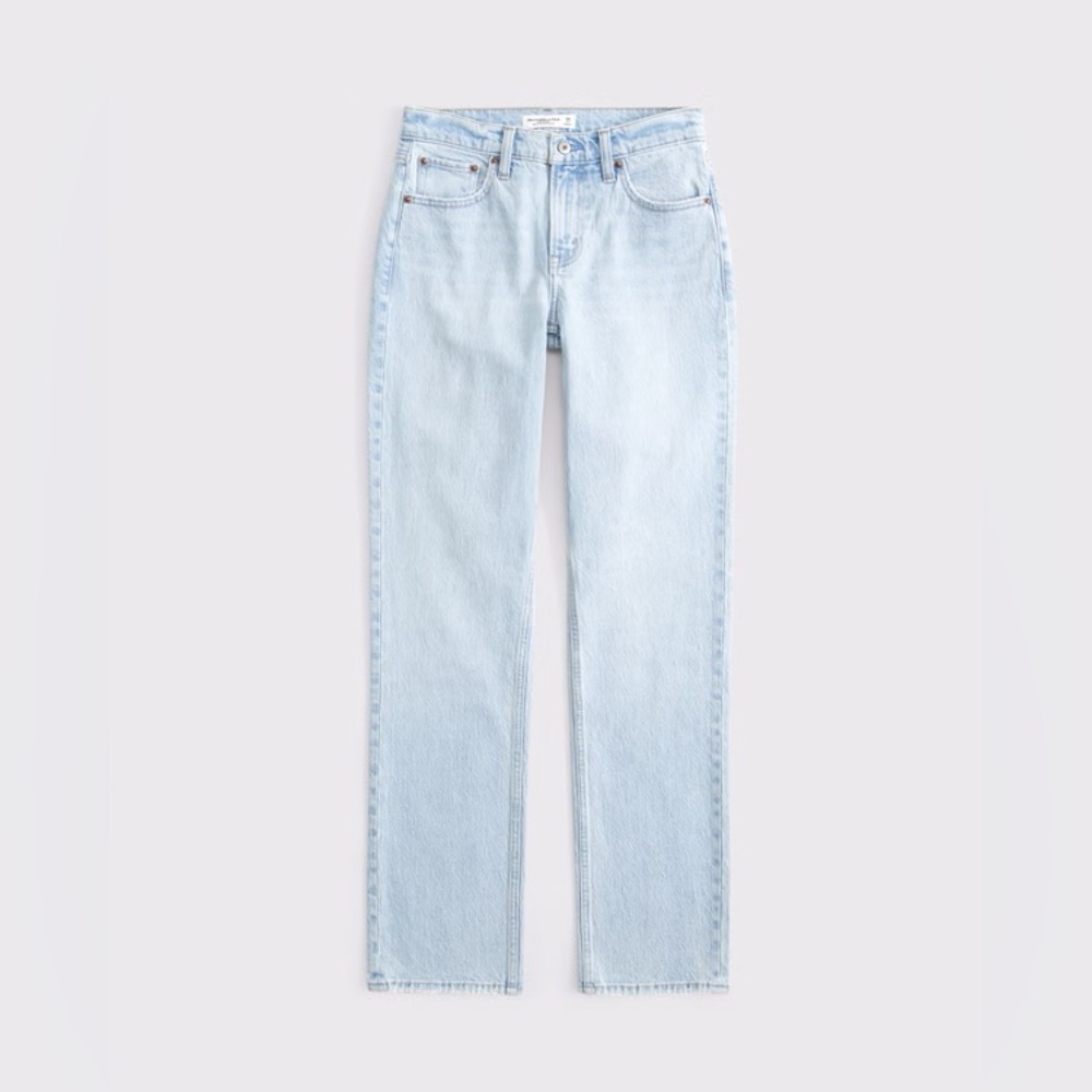 NWT Curve Love Mid Rise 90s ultra high waist Straight Jean Light Wash High-Rise